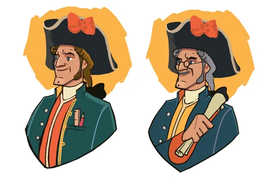 De karakters Roy en Roy geven het verhaal van het fort een gezicht.